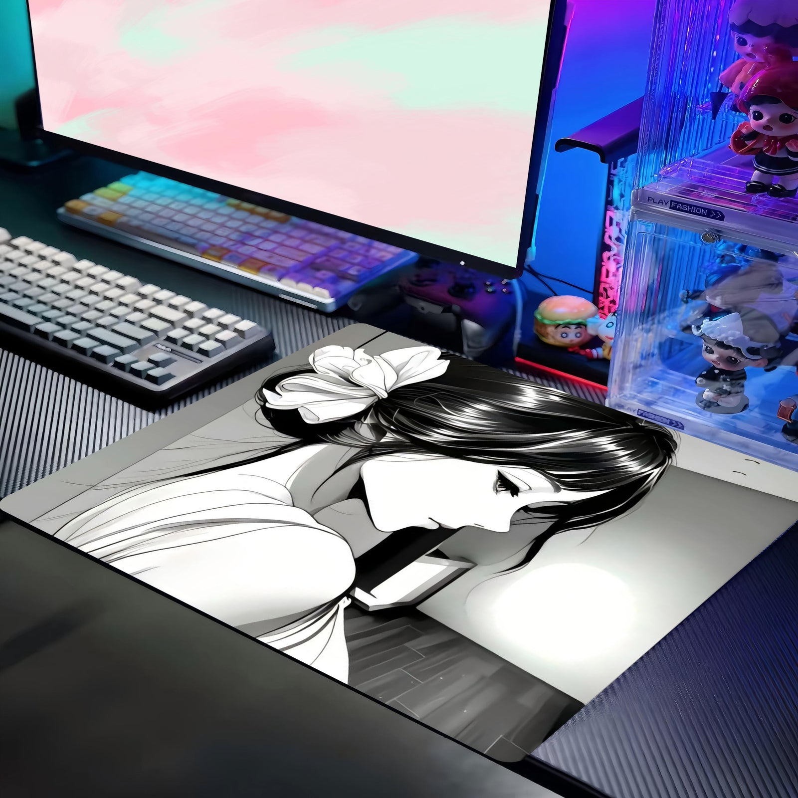 Kawaii Girl Mouse Pad