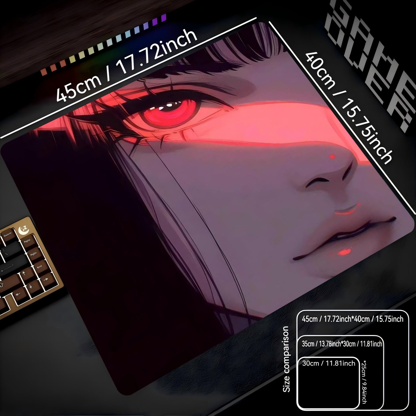 Lumaexa GlowGlass Premium Mouse Pad